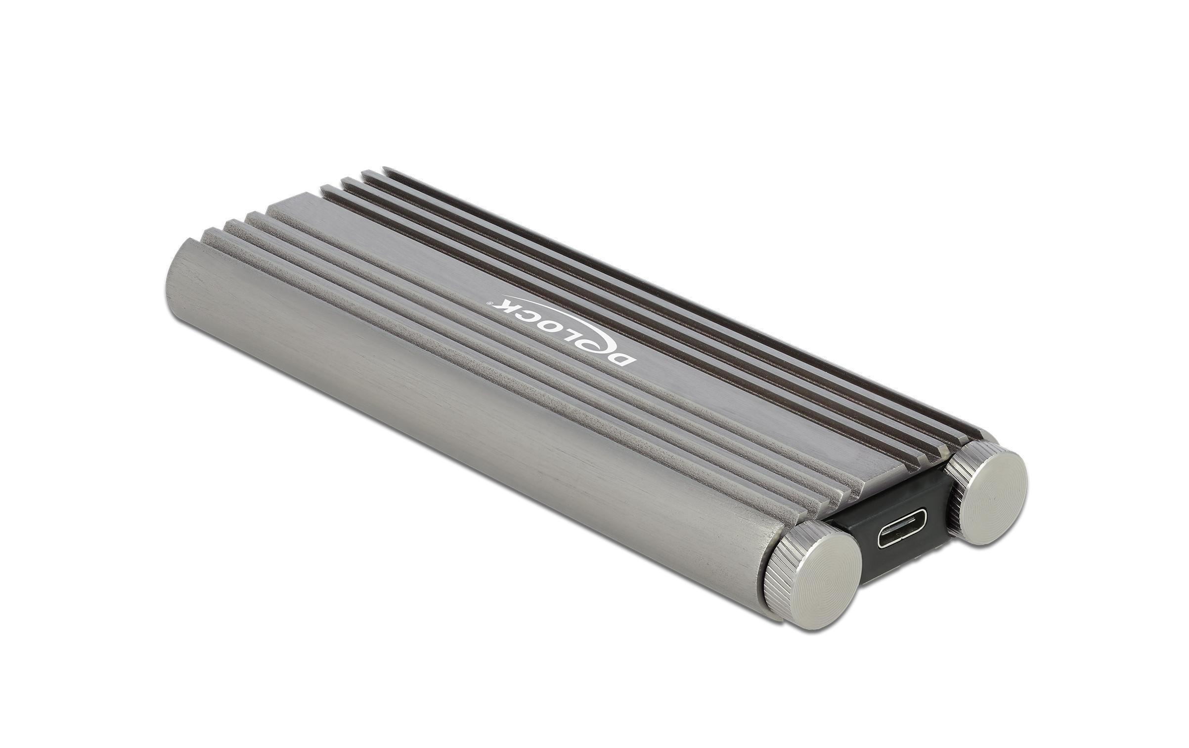 1156704 - Mediatech Delock M.2 NVME zu USB Gehäuse Typ-C 20Gbps USB3.2 Gen2, werkzeugfrei kaufen Schweiz | Mediatech.ch