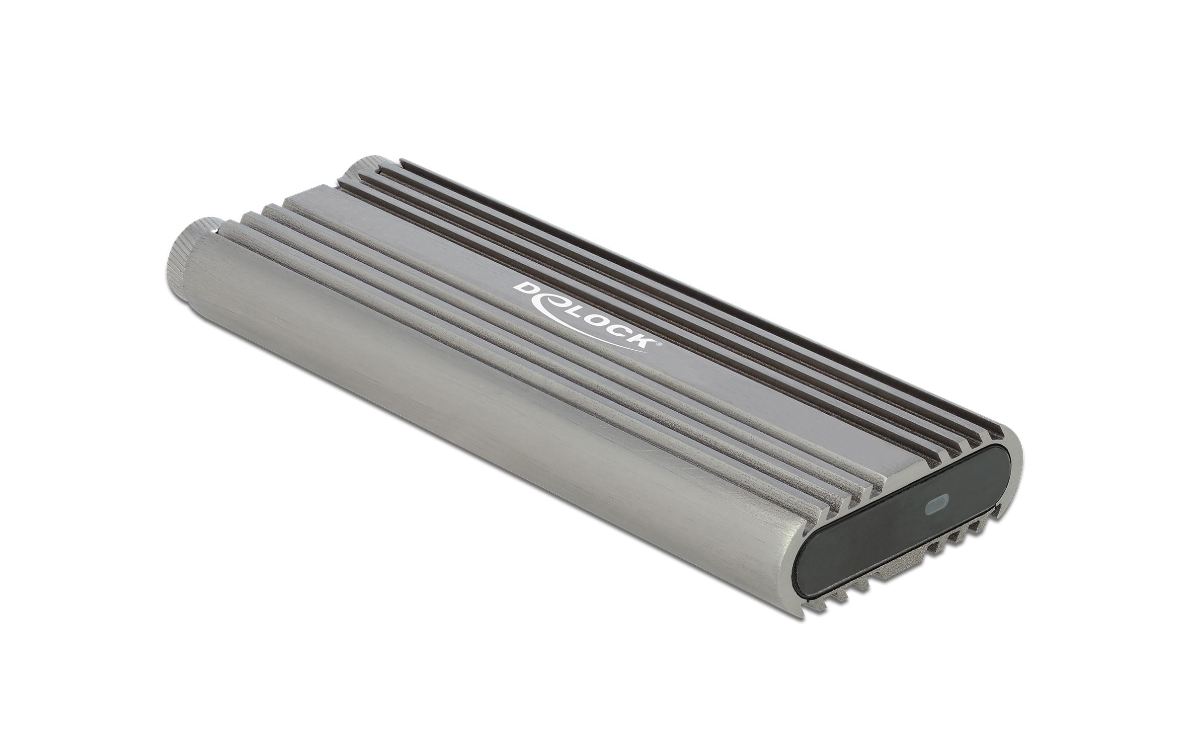 1156704_1 - Mediatech Delock M.2 NVME zu USB Gehäuse Typ-C 20Gbps USB3.2 Gen2, werkzeugfrei