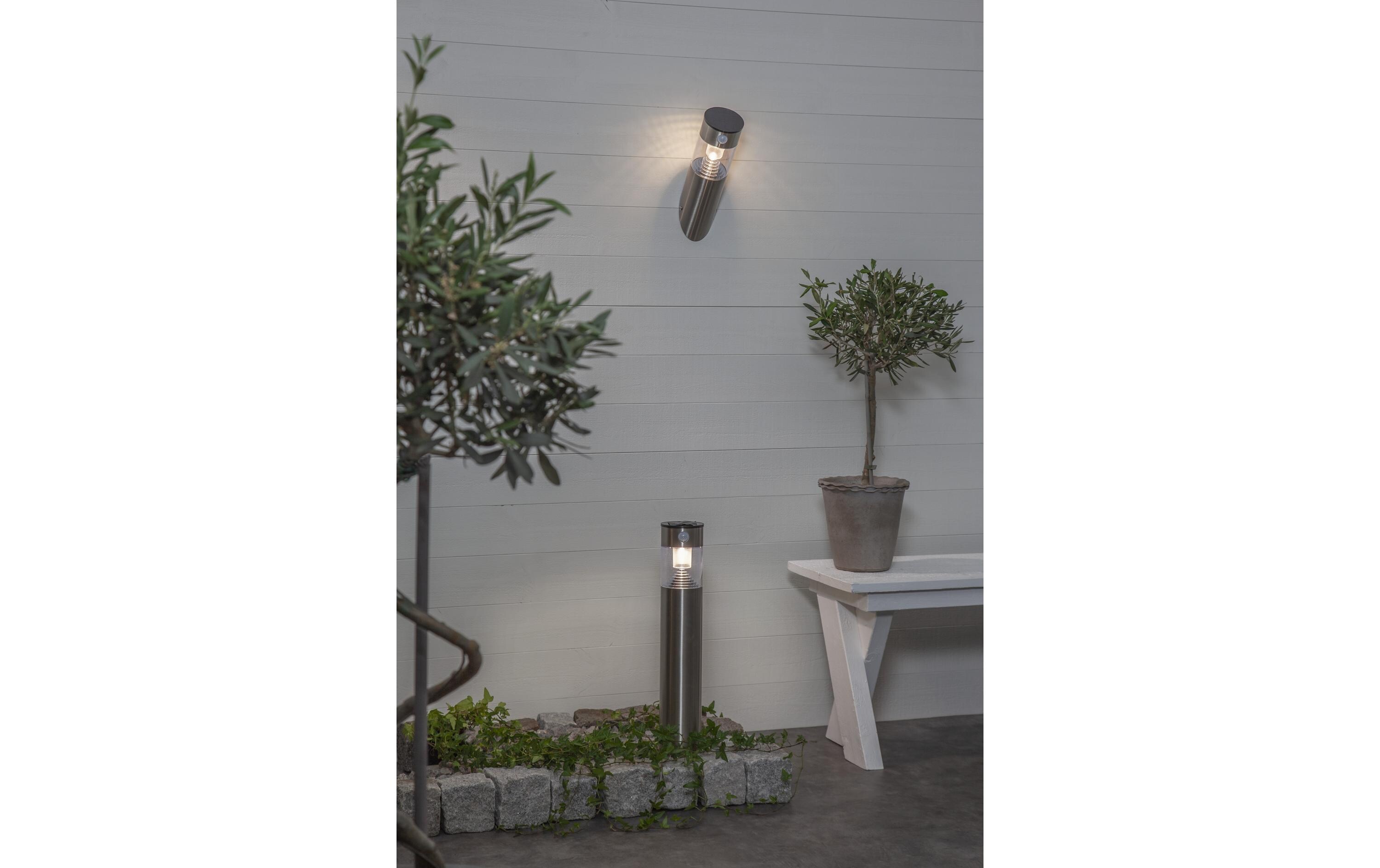 1160536_1 - Mediatech Star Trading Solar Pollerleucht Marbella Edelstahl, Lichtfarbe Warmweiss, 0.06W