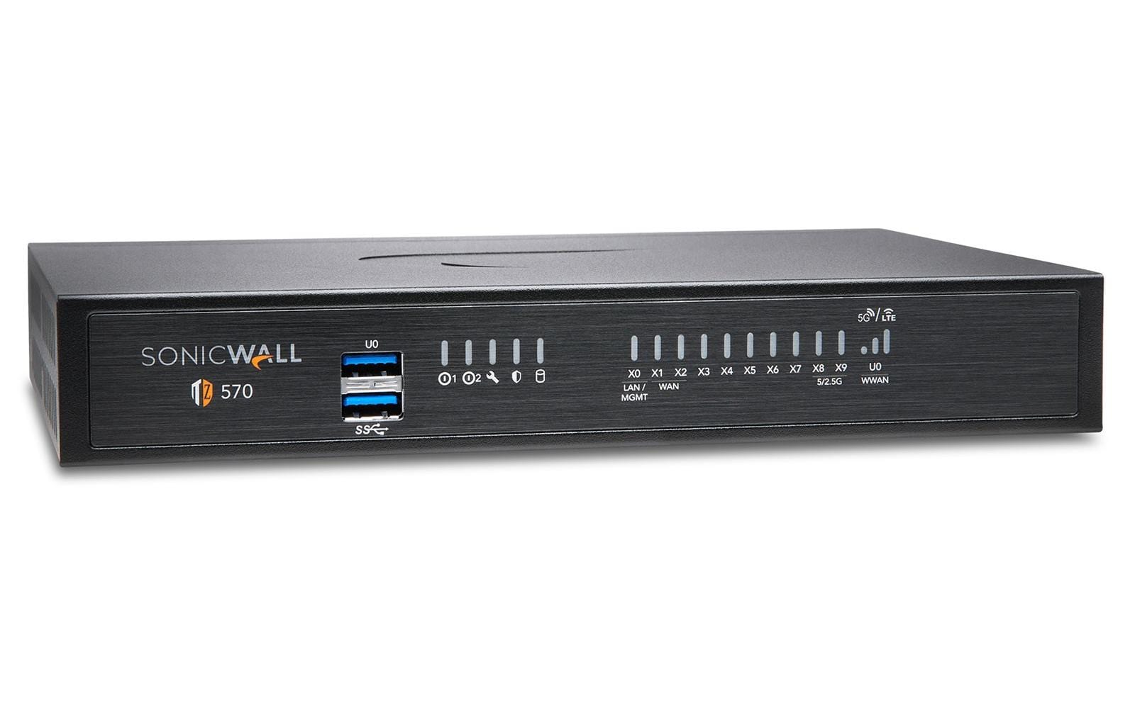 1160877 - Mediatech SonicWALL TZ-570 Total Secure Advanced Appliance, w/APSS, 1yr, inkl. EPSS+NSM Ess. kaufen Schweiz | Mediatech.ch