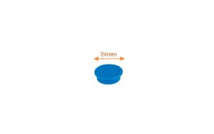 Nobo Magnet rund 24mm, 10 Stk. für bis zu 4 Blatt, sortiert