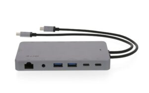 1164362_1 - Mediatech LMP USB-C Display Dock 2 4K 12Port Space Gr HDMI, mini DP,DVI,VGA,Ethernet,USB3.0