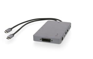 1164362_4 - Mediatech LMP USB-C Display Dock 2 4K 12Port Space Gr HDMI, mini DP,DVI,VGA,Ethernet,USB3.0