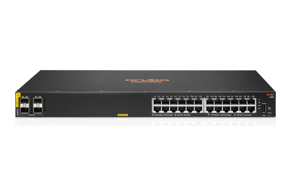 1171063_1 - Mediatech HPE Aruba CX 6100 24G PoE+ 24x 1Gb, 4x SFP+, 370W