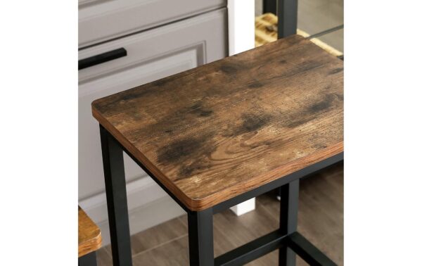 1171299_2 - Mediatech Vasagle Barhocker, 2er Set, Eckig 40 x 30 x 65 cm, Traglast 120 kg