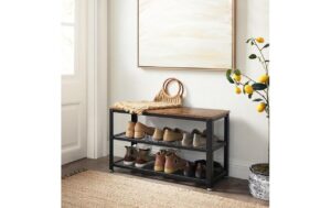 1171301_2 - Mediatech Vasagle Schuhgestell aus Holz und Metall 73 x 30 x 45 cm, Traglast 90 kg