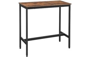 1171304 - Mediatech Vasagle Bartisch aus Holz und Stahl 100 x 40 x 90 cm, Tisch Traglast 100 kg kaufen Schweiz | Mediatech.ch
