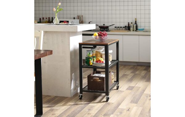 1171312_7 - Mediatech Vasagle Bartrolley, Braun Holz, Metall, 60 x 40 x 77,5 cm (L x B x H)