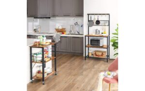 1171323_5 - Mediatech Vasagle Lagerregal mit 6 Haken 60 x 40 x 89 cm, Belastbarkeit 80 kg