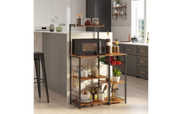 1171324_5 - Mediatech Vasagle Lagerregal mit 6 Haken 90 x 40 x 132 cm, Traglast verschieden