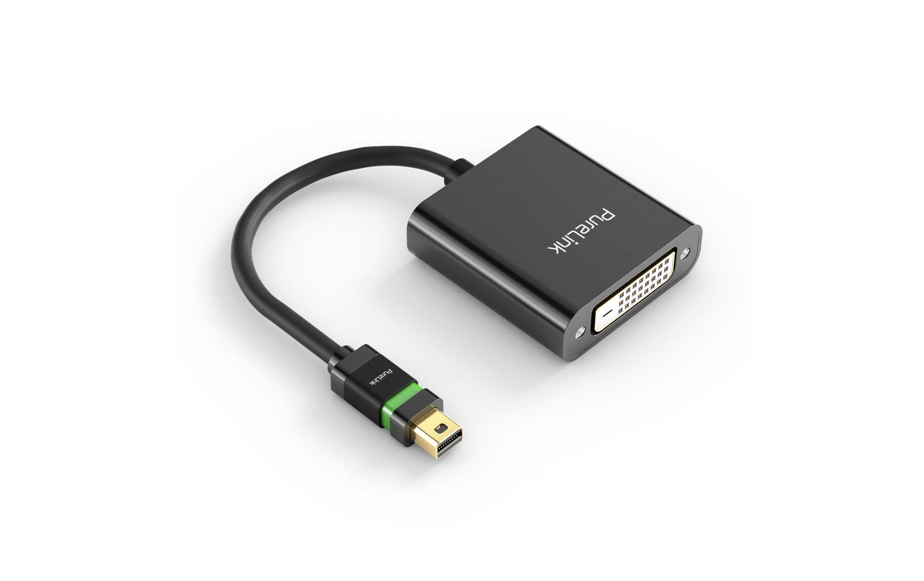 1172934 - Mediatech PureLink ULS mini DP auf DVI Portsaver 0.10m, ULS Verriegelungssystem, FullHD kaufen Schweiz | Mediatech.ch
