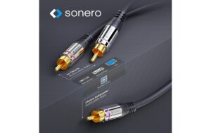 1172951_2 - Mediatech Sonero Cinch auf 2x Cinch Audio Kabel 3.00m, Stecker <-> Stecker