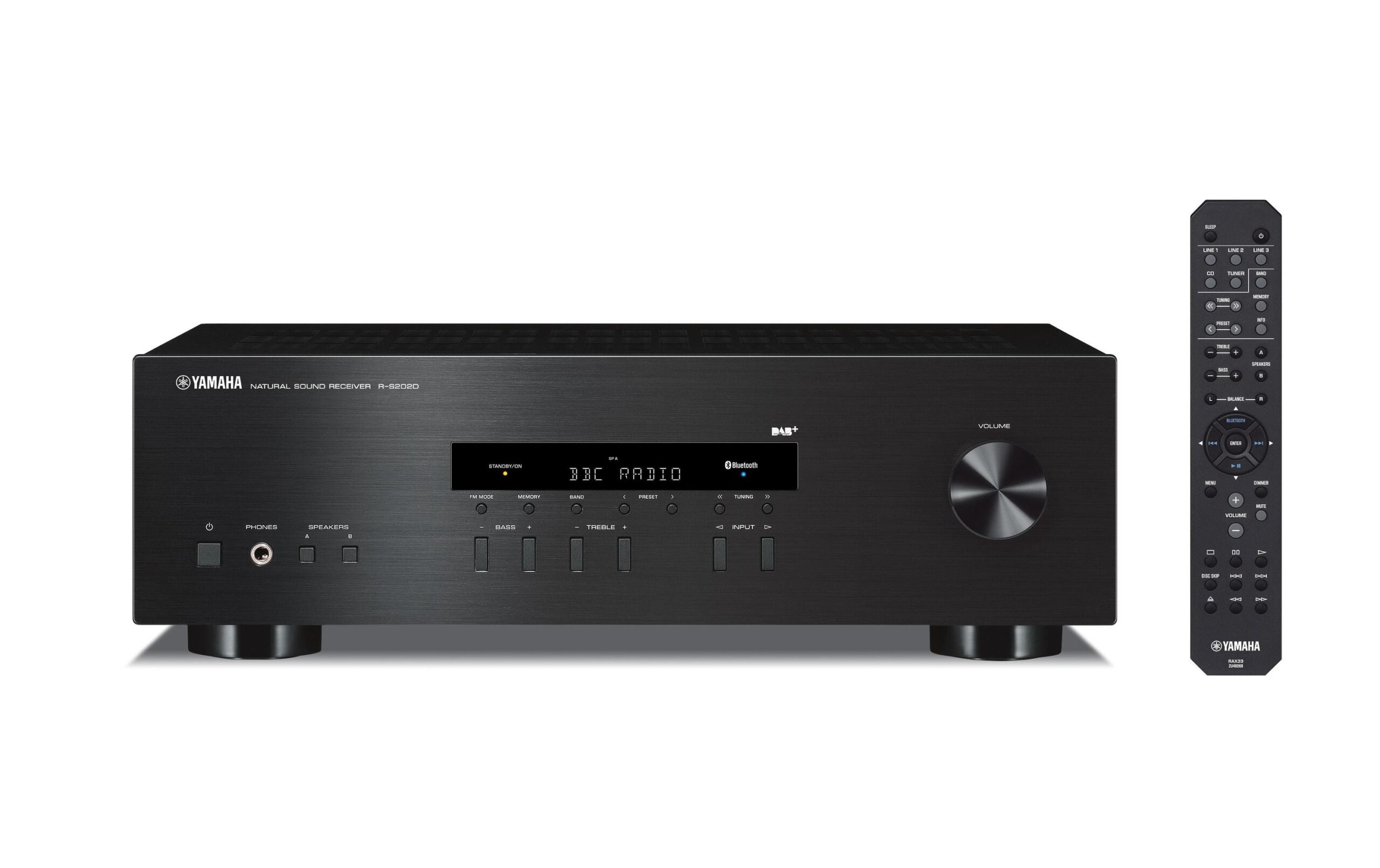 1173580 - Mediatech Yamaha R-S202DAB, Stereo Receiver 2x 100Watt RMS, DAB+, Bluetooth, Schwarz kaufen Schweiz | Mediatech.ch