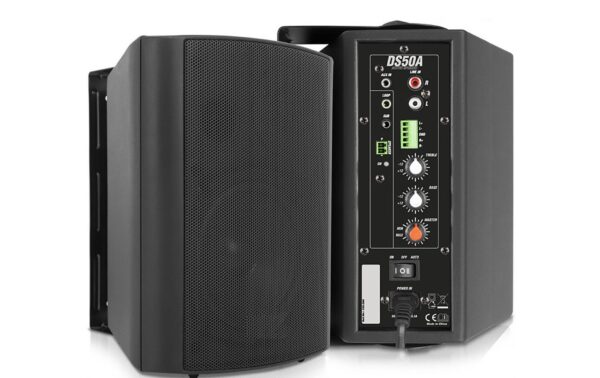 Power Dynamics DS50AB Aktiv-Lautsprecherset, 5, 100W, schwarz