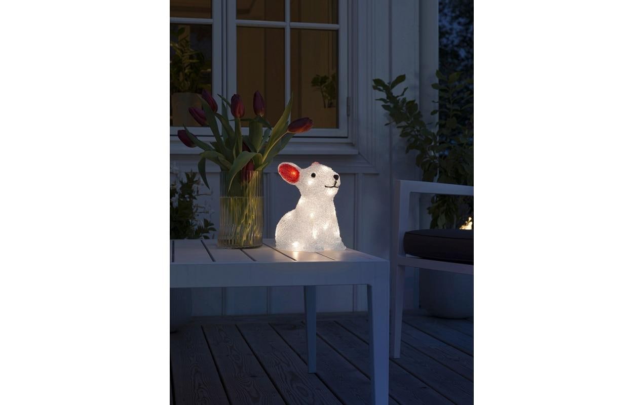 1177056_1 - Mediatech Konstsmide LED Acryl Kaninchen 24 warm weisse Dioden, 6h/9h Timer