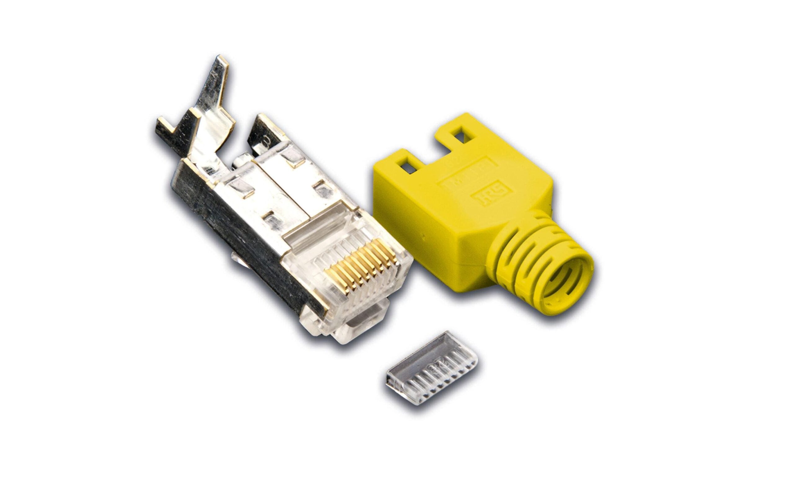 1180474 - Mediatech Wirewin Hirose Stecker TM11, 50er Pack, KAT5e inkl. Knickschutztülle, gelb kaufen | Mediatech.ch