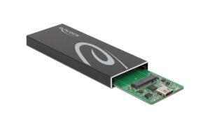 1180587_1 - Mediatech Delock M.2 SATA zu USB.3.2 Gen2 Gehäuse Betrieb von M.2 SSD an USB&TB3 Typ-C 10Gbps