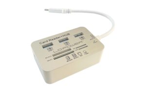 1181012_1 - Mediatech LC Power LC-HUB-C-CR, 3x USB3.0 Hub+CR weiss, 3x USB3.0+ Multi-Kartenleser, Type-C
