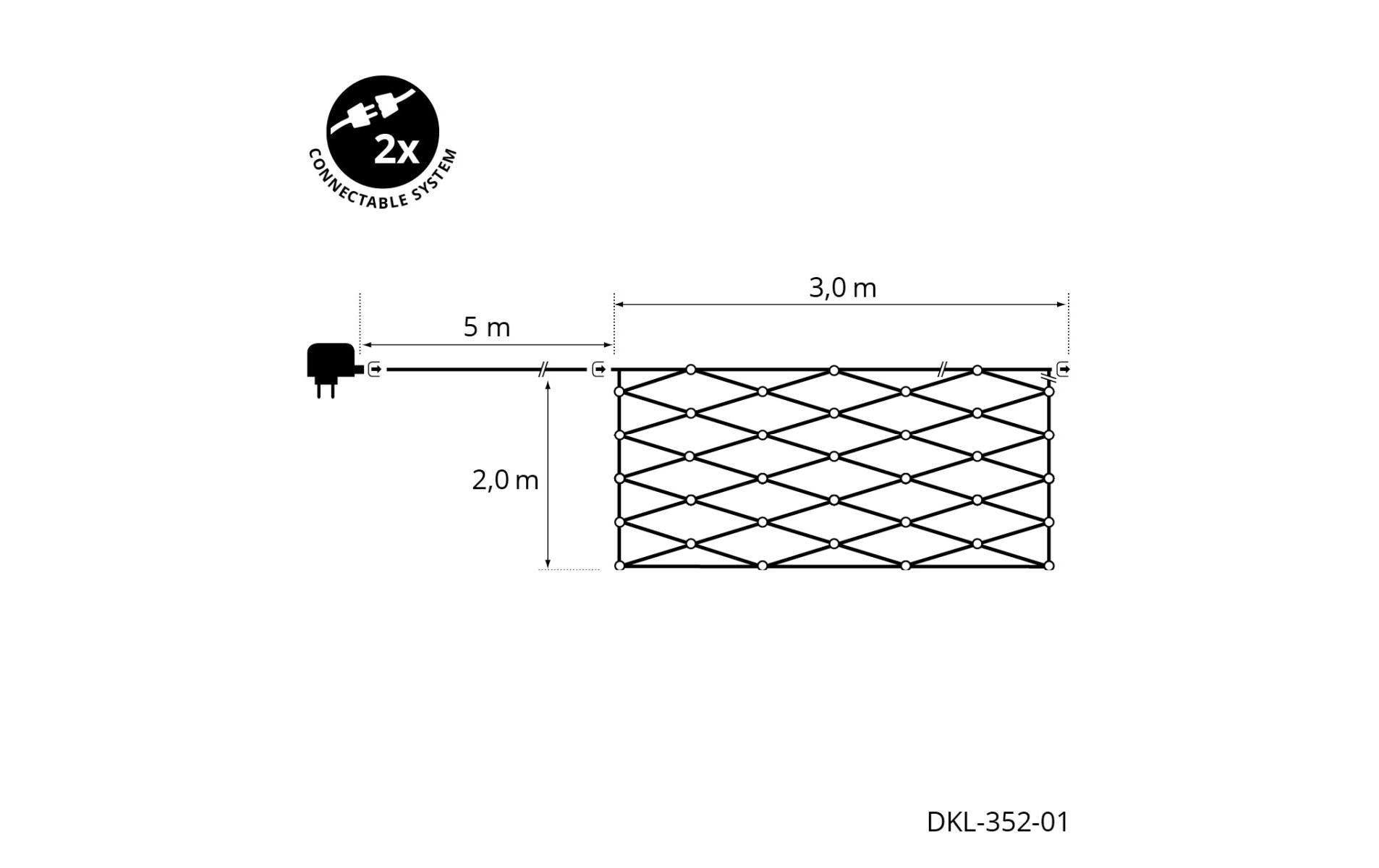 1181760_1 - Mediatech STT LED Lichternetz Angel black 800LED sww, 2x3m