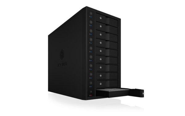 1183665_2 - Mediatech ICY BOX ext. 10x3.5 Gehäuse IB-3810-C31 schwarz, USB3.1, SATA4,