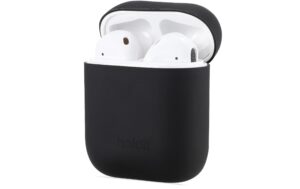 1184731_1 - Mediatech Holdit Silikon Airpods Case Black für Apple Airpods