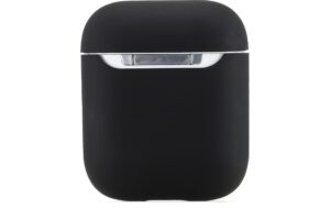 1184731_2 - Mediatech Holdit Silikon Airpods Case Black für Apple Airpods