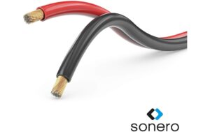Sonero Lautsprecherkabel 0,75mm² CCA Rot/Schwarz 50m
