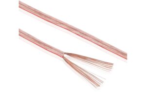 Sonero Lautsprecherkabel 0, 75mm² CCA Transparent 30m