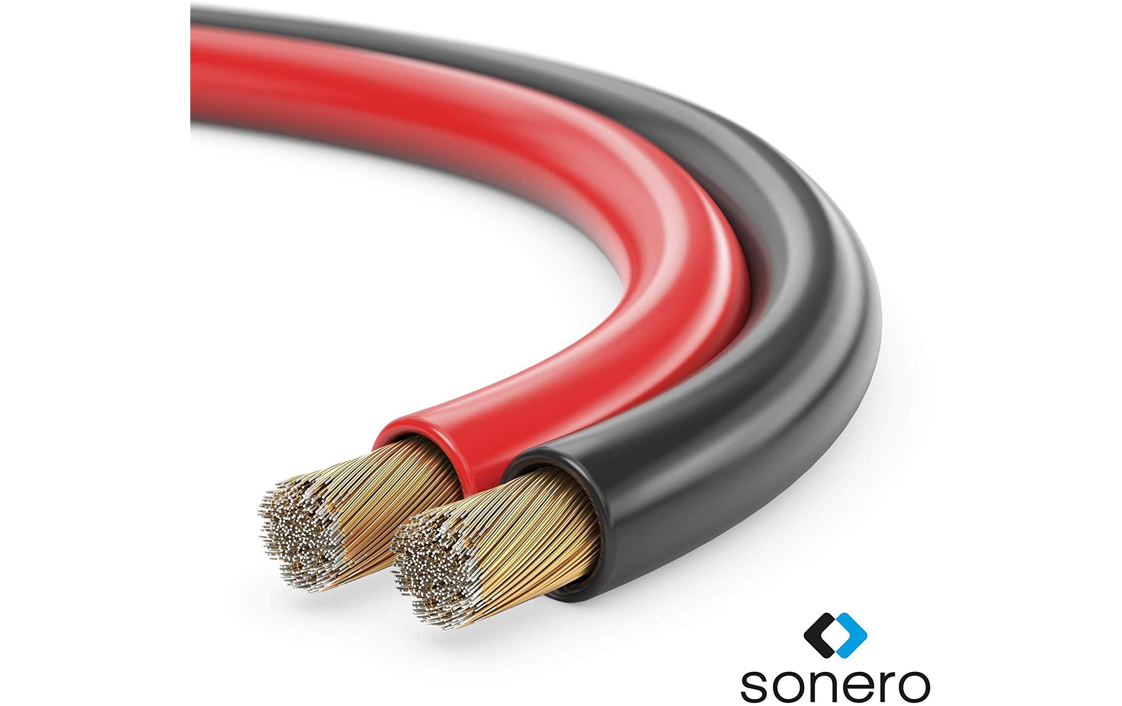 1186165_1 - Mediatech Sonero Lautsprecherkabel 2,50mm² CCA Rot/Schwarz 20m