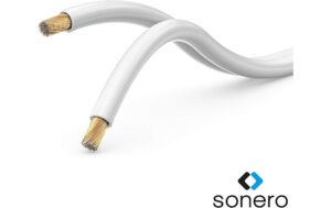 Sonero Lautsprecherkabel 4,00mm² CCA Weiss 50m