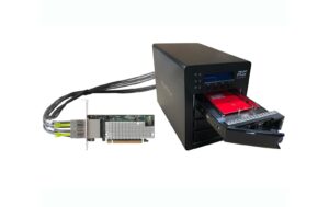 Highpoint SSD6540M 4xM.2 NVME RAID-Storage PCI-Ex16, 2xSFF-8644 Kabel, 4-Bay Case kaufen Schweiz | Mediatech.ch