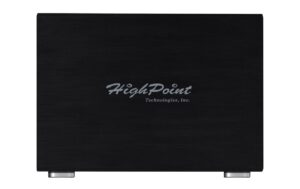 Highpoint SSD6540M 4xM.2 NVME RAID-Storage PCI-Ex16, 2xSFF-8644 Kabel, 4-Bay Case