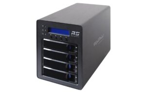 Highpoint SSD6540M 4xM.2 NVME RAID-Storage PCI-Ex16, 2xSFF-8644 Kabel, 4-Bay Case