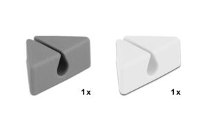 1195271_1 - Mediatech Delock Kabelhalter Dreieck Set 2 Stück Für einen Kabeldurchmesser bis 6 mm