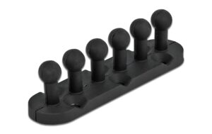 Delock Kabelhalter Schraubbar, 6 Stück Für einen Kabeldurchmesser bis 5 mm