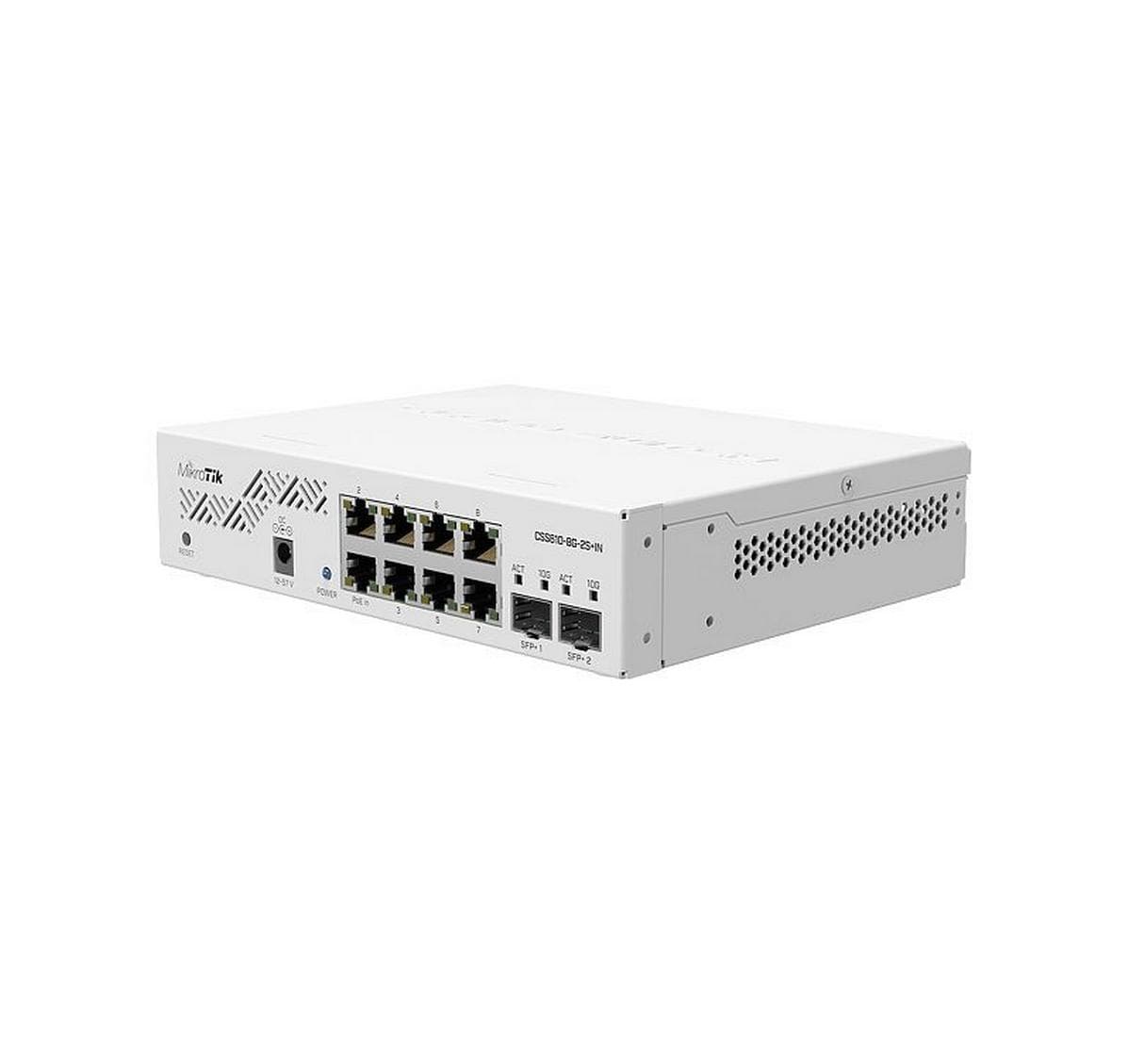 1195405 - Mediatech MikroTik CSS610-8G-2S+IN Smart Switch 8xGE, 2xSFP+, Desktop kaufen Schweiz | Mediatech.ch