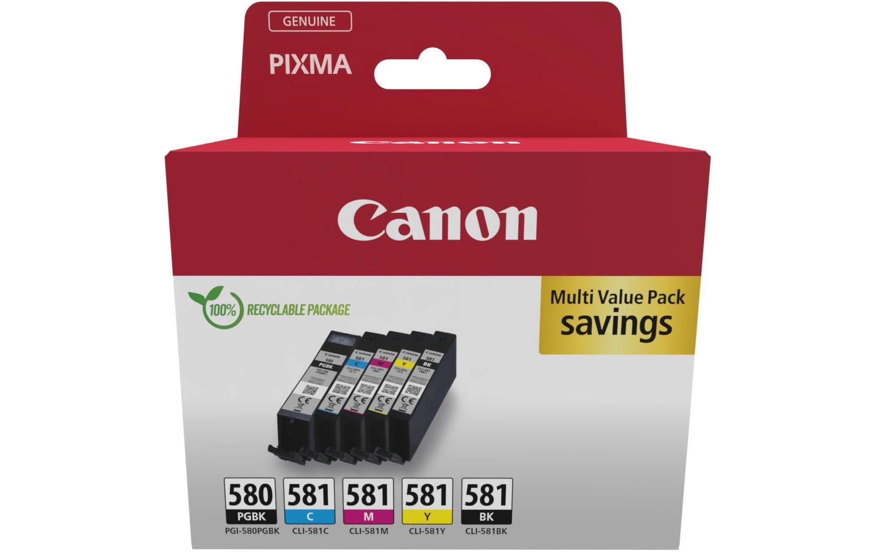 Canon Tinte PGI-580/CLI-581 BK, C, M, Y