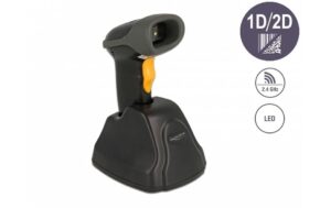 Delock 90518 2.4 GHz  Barcode Scanner 1D und 2D mit Ladestation - Barcodescanner