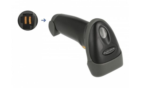 Delock 90518 2.4 GHz  Barcode Scanner 1D und 2D mit Ladestation - Barcodescanner