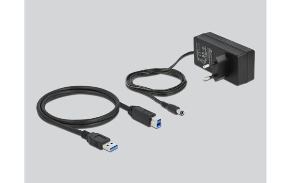 1201232_4 - Mediatech Delock externer USB 3.0 Hub 4-Ports, PD mit Schalter, Beleuchtung, PD, USB-C