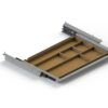 1204418 - Mediatech Actiforce Materialschublade SN, silber Breite 434mm, Tiefe 260mm, Höhe 44mm