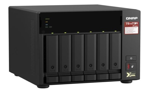 1204964_2 - Mediatech QNAP NAS TS-673A-8G, 6-bay AMD Ryzen V1000 series V1500B 4C/8T 2.2 GHz