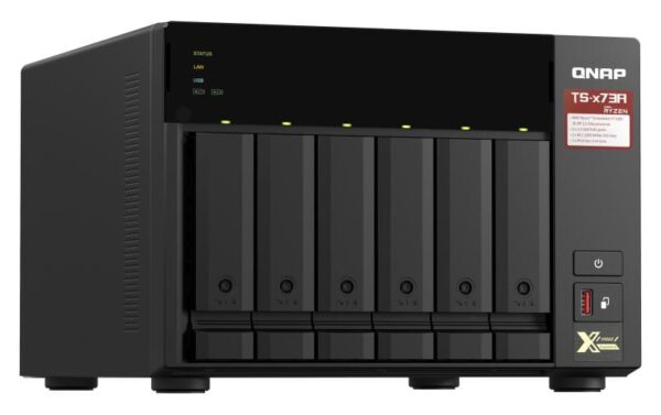 1204964_3 - Mediatech QNAP NAS TS-673A-8G, 6-bay AMD Ryzen V1000 series V1500B 4C/8T 2.2 GHz