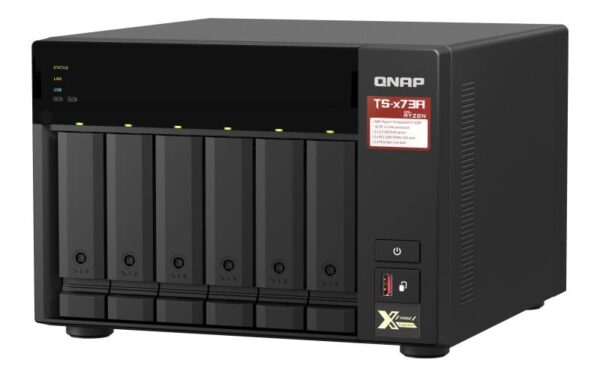 1204964_4 - Mediatech QNAP NAS TS-673A-8G, 6-bay AMD Ryzen V1000 series V1500B 4C/8T 2.2 GHz