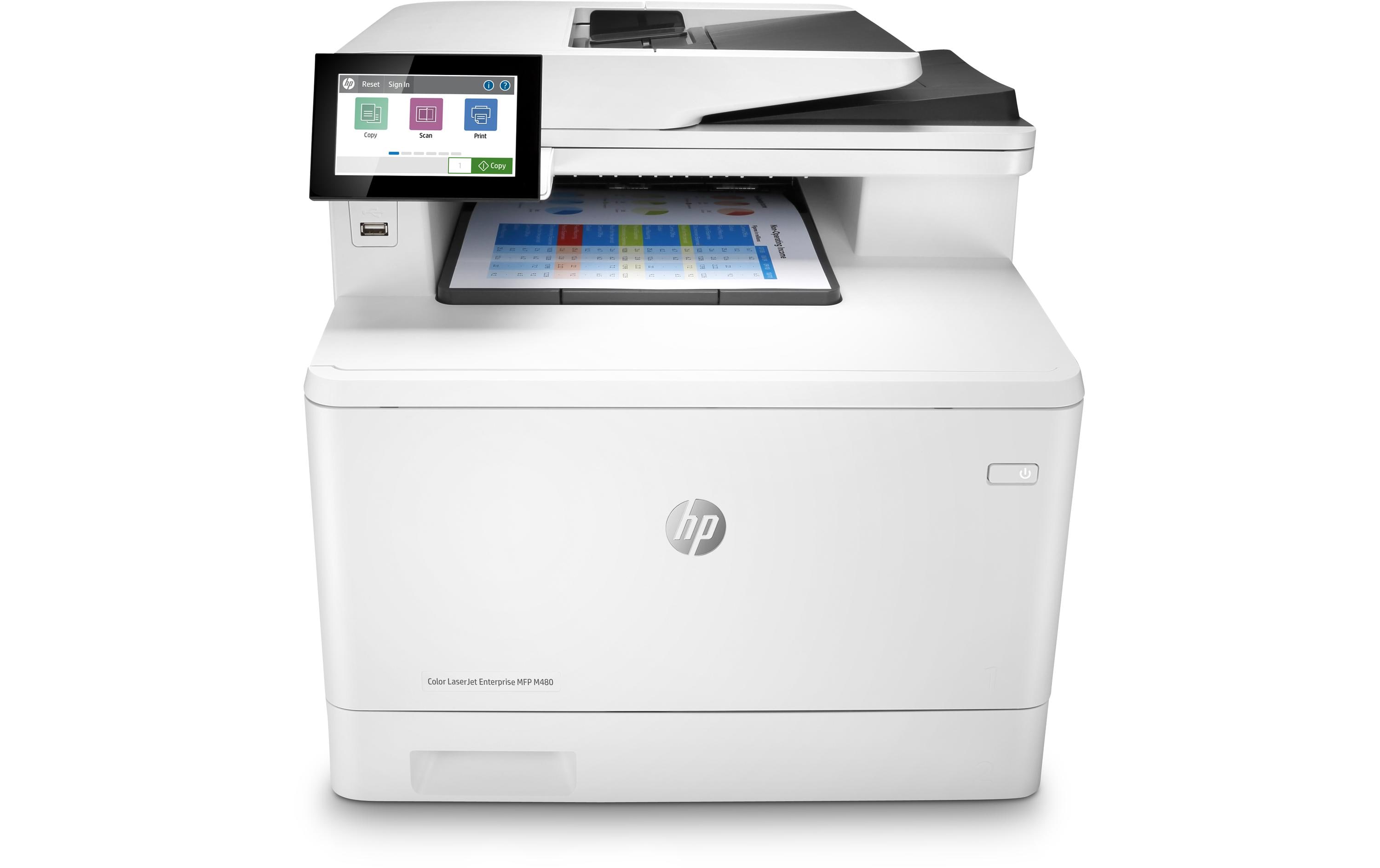 1210168 - Mediatech HP Inc. HP Color LaserJet Enterprise MFP M480f A4, 4 in 1, USB 2.0, LAN, Air-/ePrint kaufen | Mediatech.ch