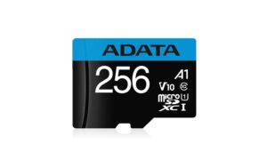 ADATA, microSDXC-Karte 256 GB Bis zu 100 MB/25 MB pro Sek, -25 bis 85 °C