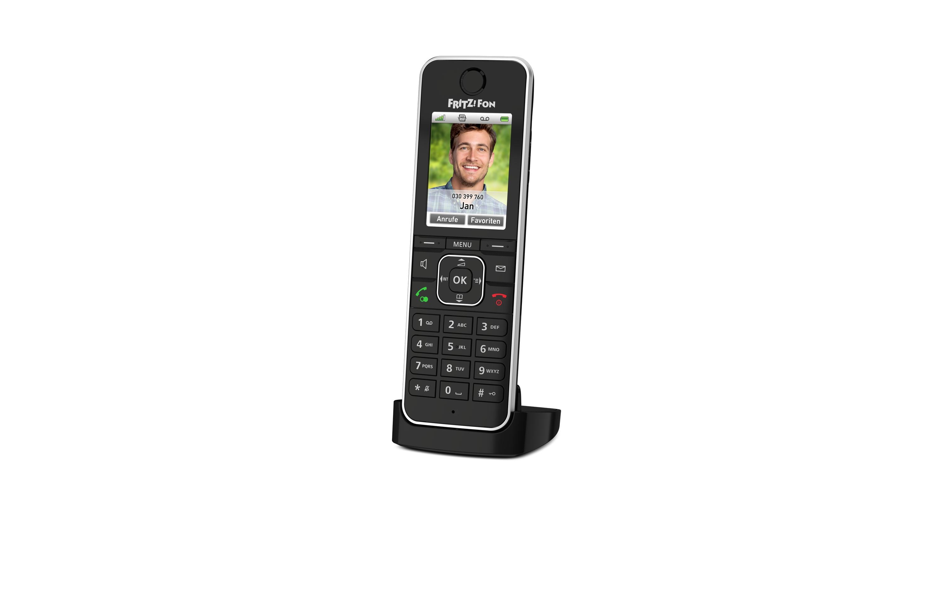 1210492 - Mediatech AVM FRITZ!Fon C6 black: DECT Funktelefon für Fritzbox oder DECT-Basisstation