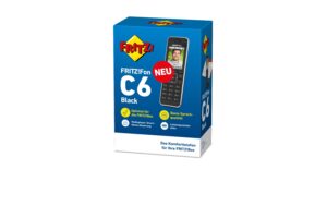 1210492_4 - Mediatech AVM FRITZ!Fon C6 black: DECT Funktelefon für Fritzbox oder DECT-Basisstation