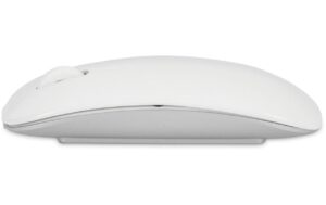 LMP Master Maus Bluetooth, USB-C/QI Charge Optisch,1600dpi, aluminium Gehäuse, weiss