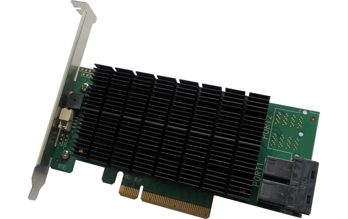 Highpoint RocketRAID3720C:8Port, SAS3/SATA3 PCI-Ex8v3, 2xSFF-8643 mini-SAS HD